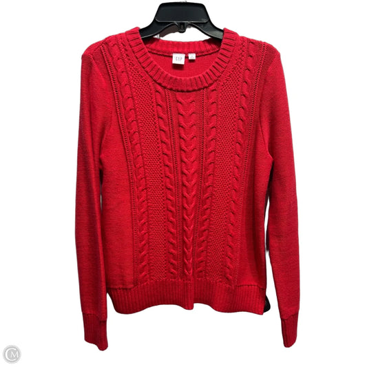 Sweater By Gap In Red, Size: M