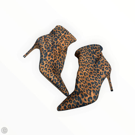 Boots Ankle Heels By Jessica Simpson In Animal Print, Size: 8