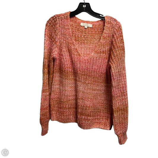 Sweater By Loft In Orange, Size: S