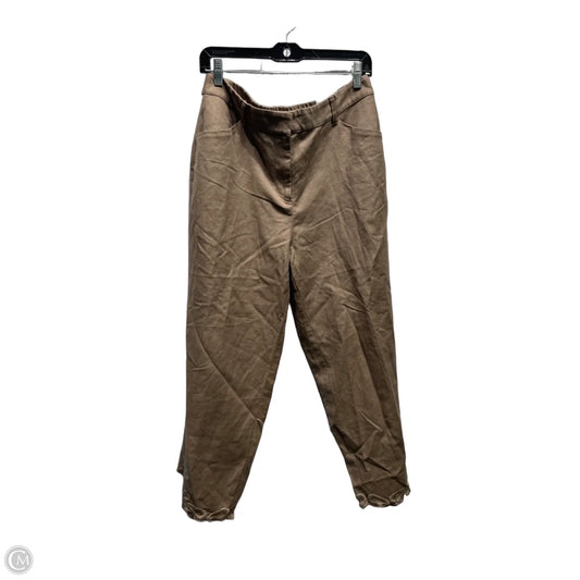 Pants Linen By Chicos In Brown, Size: 10