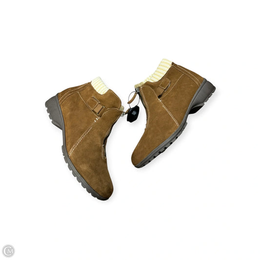 Boots Ankle Flats By Sporto In Brown, Size: 11