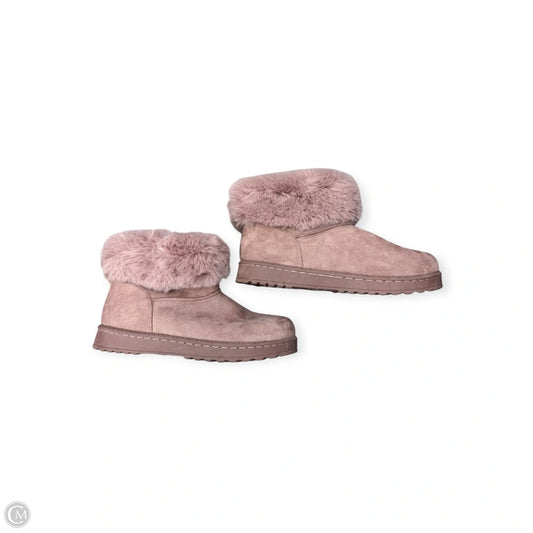 Boots Ankle Flats By So In Pink, Size: 10