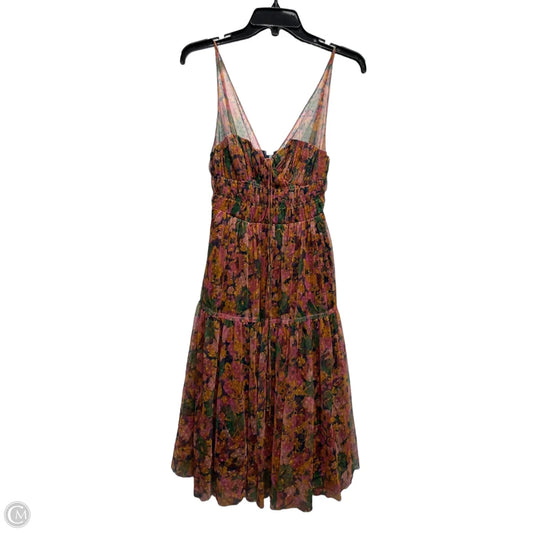 Dress Party Short By Maeve In Orange & Pink, Size: Xsp