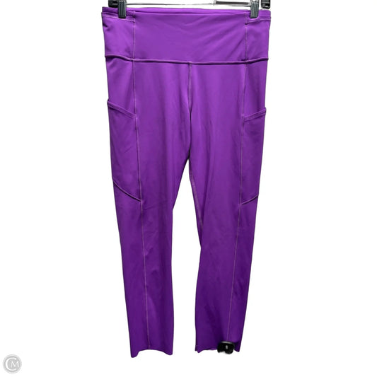 Athletic Capris By Lululemon In Purple, Size: 8