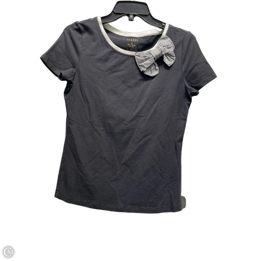 Top Short Sleeve Designer By Kate Spade In Black & White, Size: S