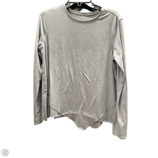 Athletic Top Long Sleeve Crewneck By Lululemon In Grey, Size: M
