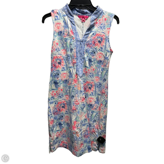 Dress Designer By Lilly Pulitzer In Blue & Pink, Size: Xs