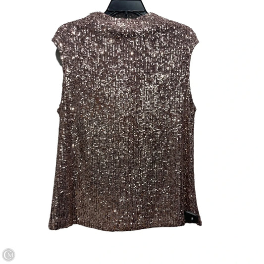 Top Sleeveless By Cable And Gauge In Pink, Size: L