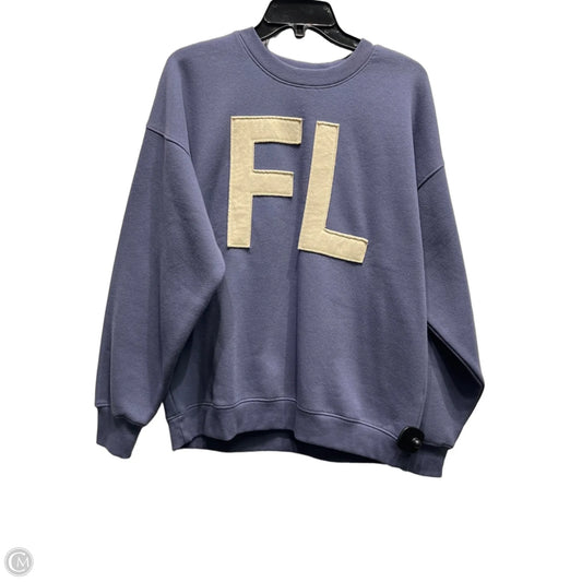 Sweatshirt Crewneck By State Of Mine In Blue, Size: S