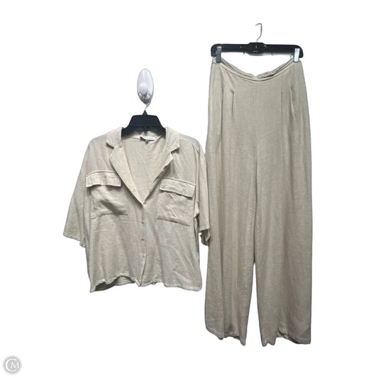 Pants Set 2pc By Hyfve In Tan, Size: L