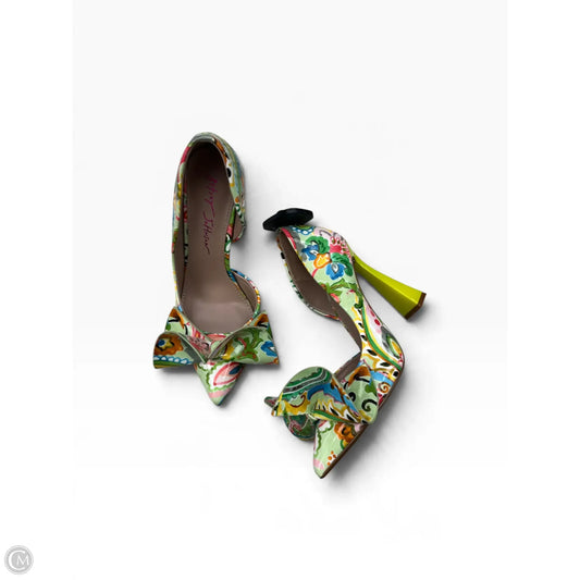 Shoes Heels Stiletto By Betsey Johnson In Green, Size: 6