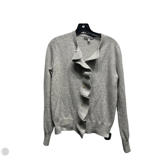 Sweater Cardigan Designer By Neiman Marcus In Grey, Size: S