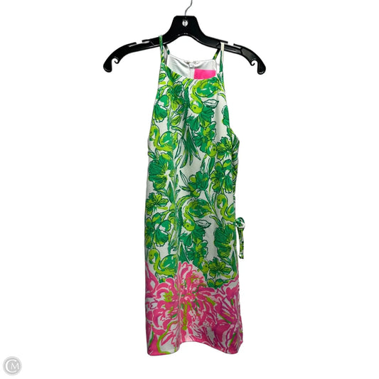 Romper Designer By Lilly Pulitzer In Green & Pink, Size: 00