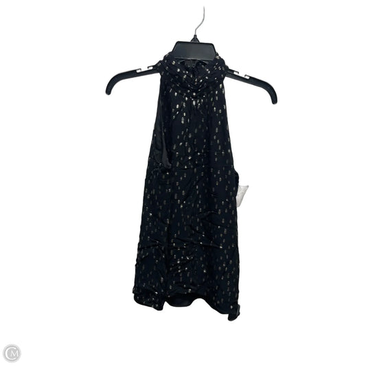 Top Sleeveless Designer By Lilly Pulitzer In Black & Gold, Size: Xs