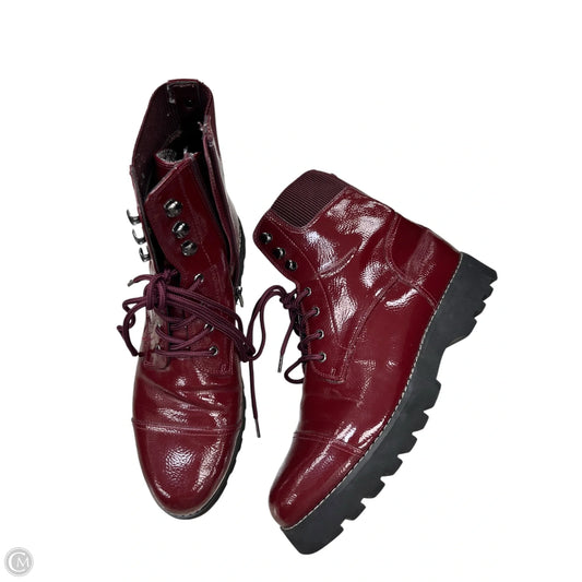Boots Combat By Donald Pliner In Red, Size: 9