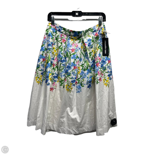 Skirt Designer By Karl Lagerfeld In Blue & Pink, Size: 4