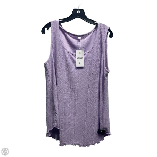 Top Sleeveless By ATHMILE In Purple, Size: Xl