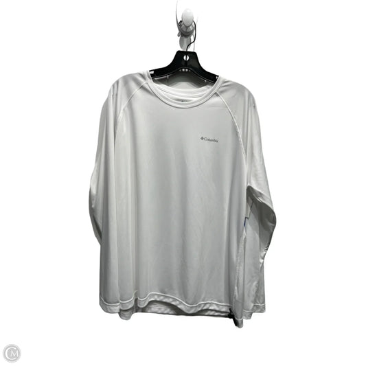 Top Long Sleeve By Columbia In White, Size: 1x