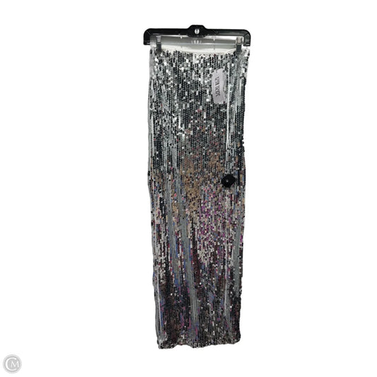 Skirt Maxi By 12th Tribe In Silver, Size: S