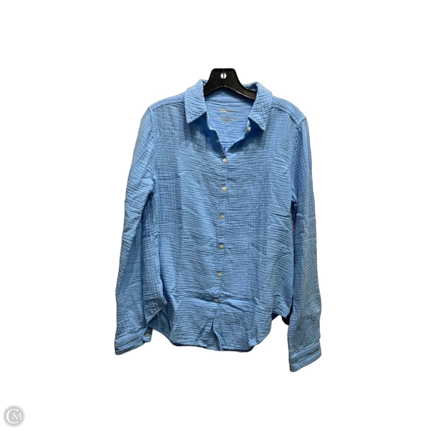 Top Long Sleeve Designer By Lilly Pulitzer In Blue, Size: S
