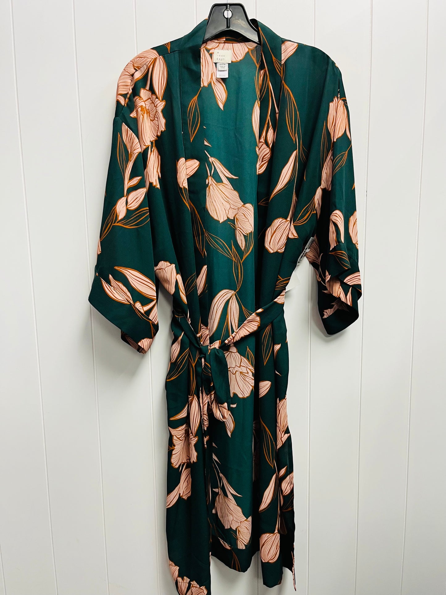 Kimono By A New Day In Green & Pink, Size: Osfm