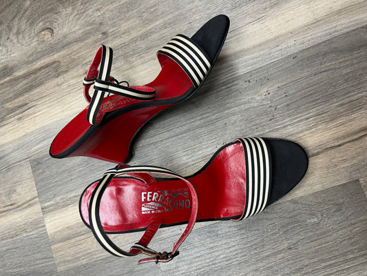 Sandals Heels Wedge By Ferragamo  Size: 7.5