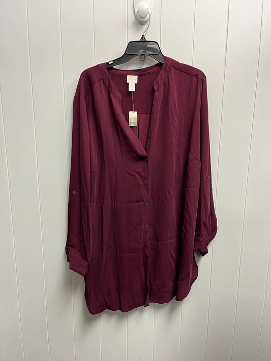 Top Long Sleeve By Chicos O  Size: 1x